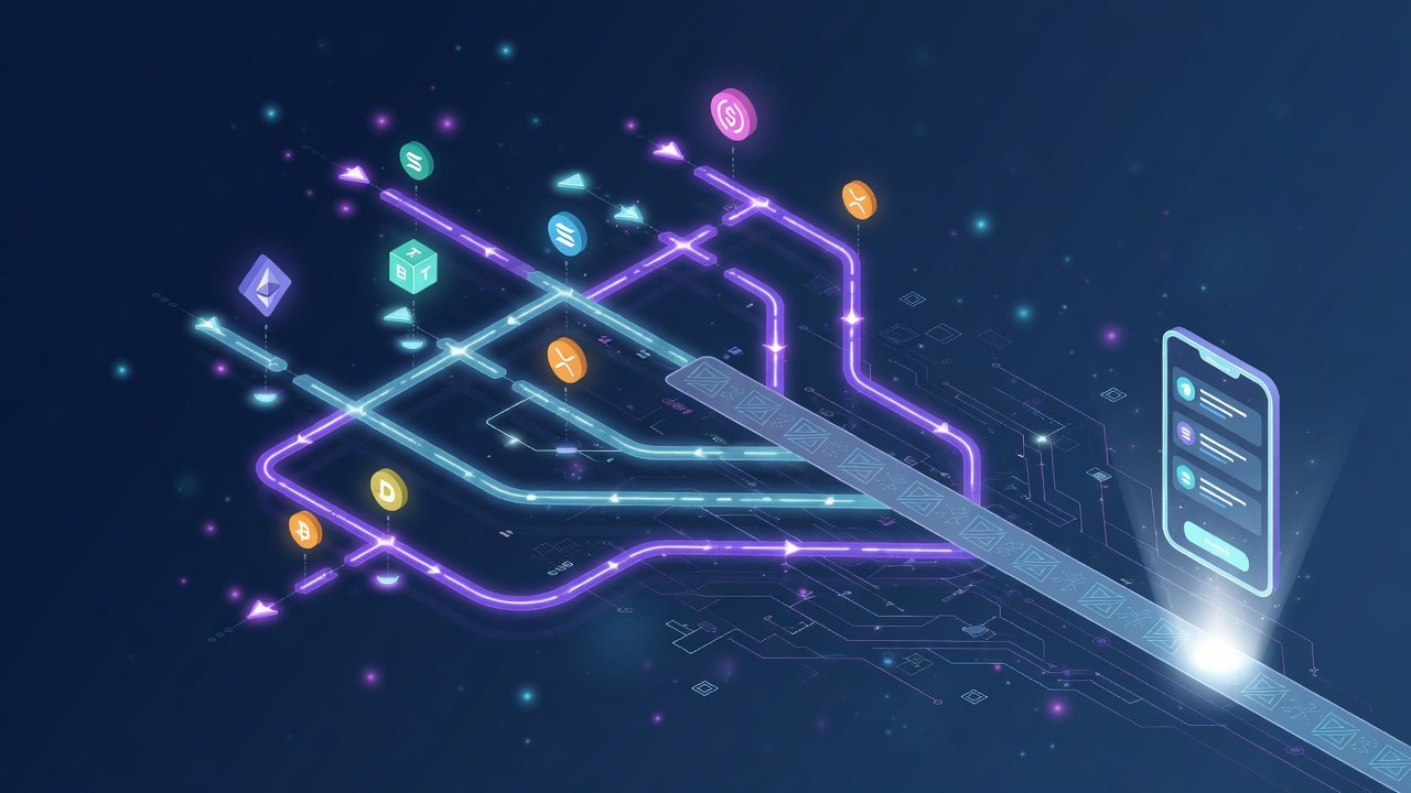 Route paths aggregating into a Solana swap motif