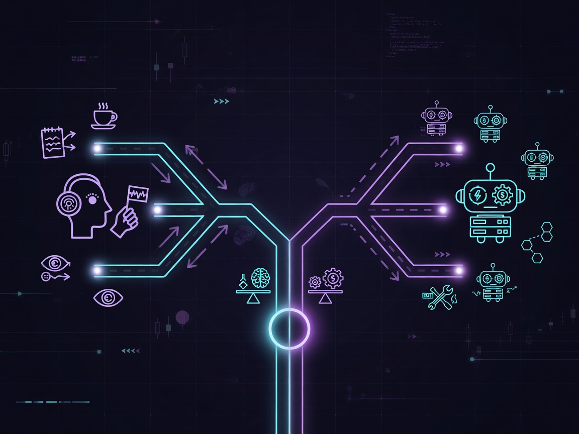 Signals inform decisions; trading bots execute them