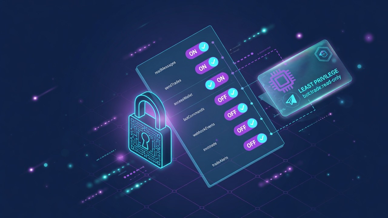 API permission toggles with lock motif