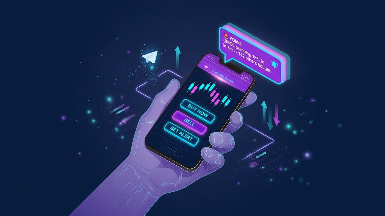 Phone hand and chat trade buttons motif