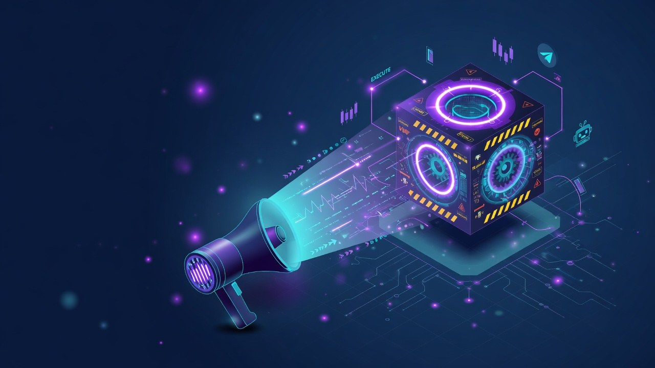 Megaphone signal into bot execution motif